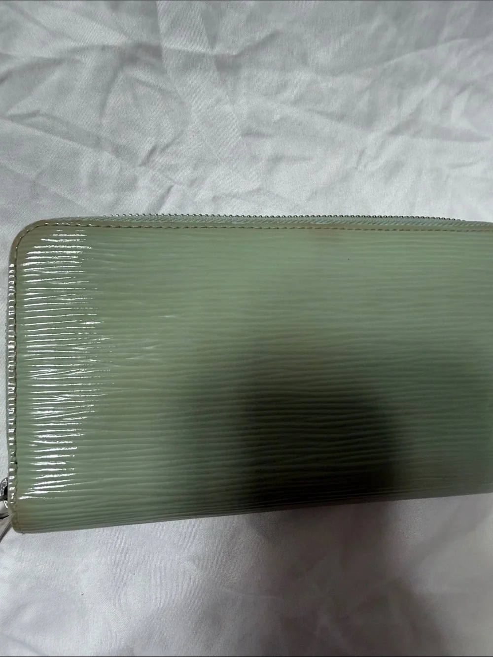 Louis Vuitton Epi Zip-Around Wallet in Sage Green